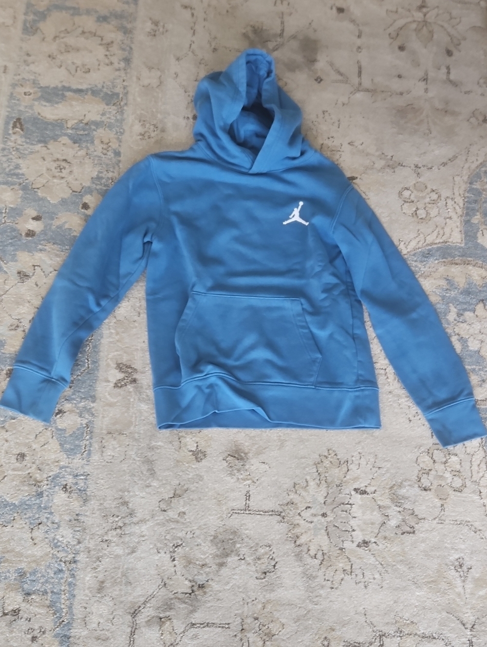 Jordan Blue Pullover Hoodie with Jumpman Logo
